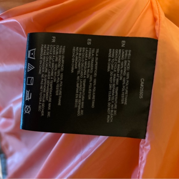 Noize 1X Lyra Plus Mid Length Raincoat XL Gunmetal Metallic Silver Coral Lining - Picture 12 of 12